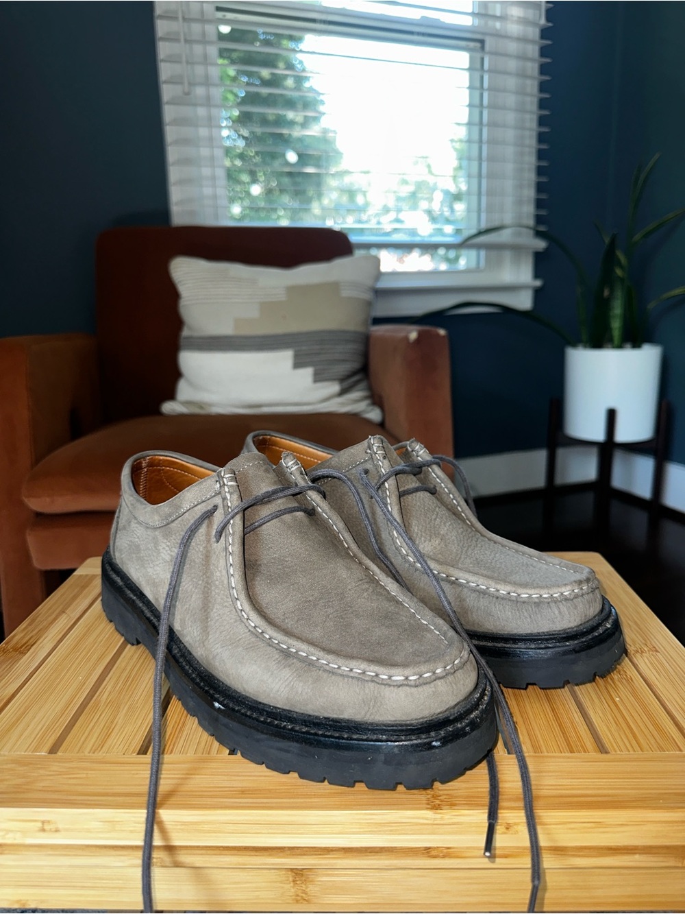 Madewell X G.H. Bass Wallace Leather Moc Toe Shoes